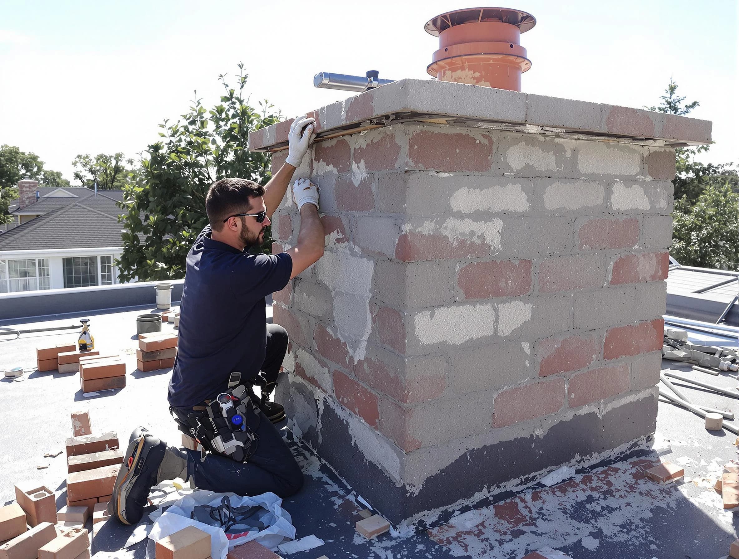 Advanced chimney repair process by Millcreek Chimney Sweep in Millcreek, UT