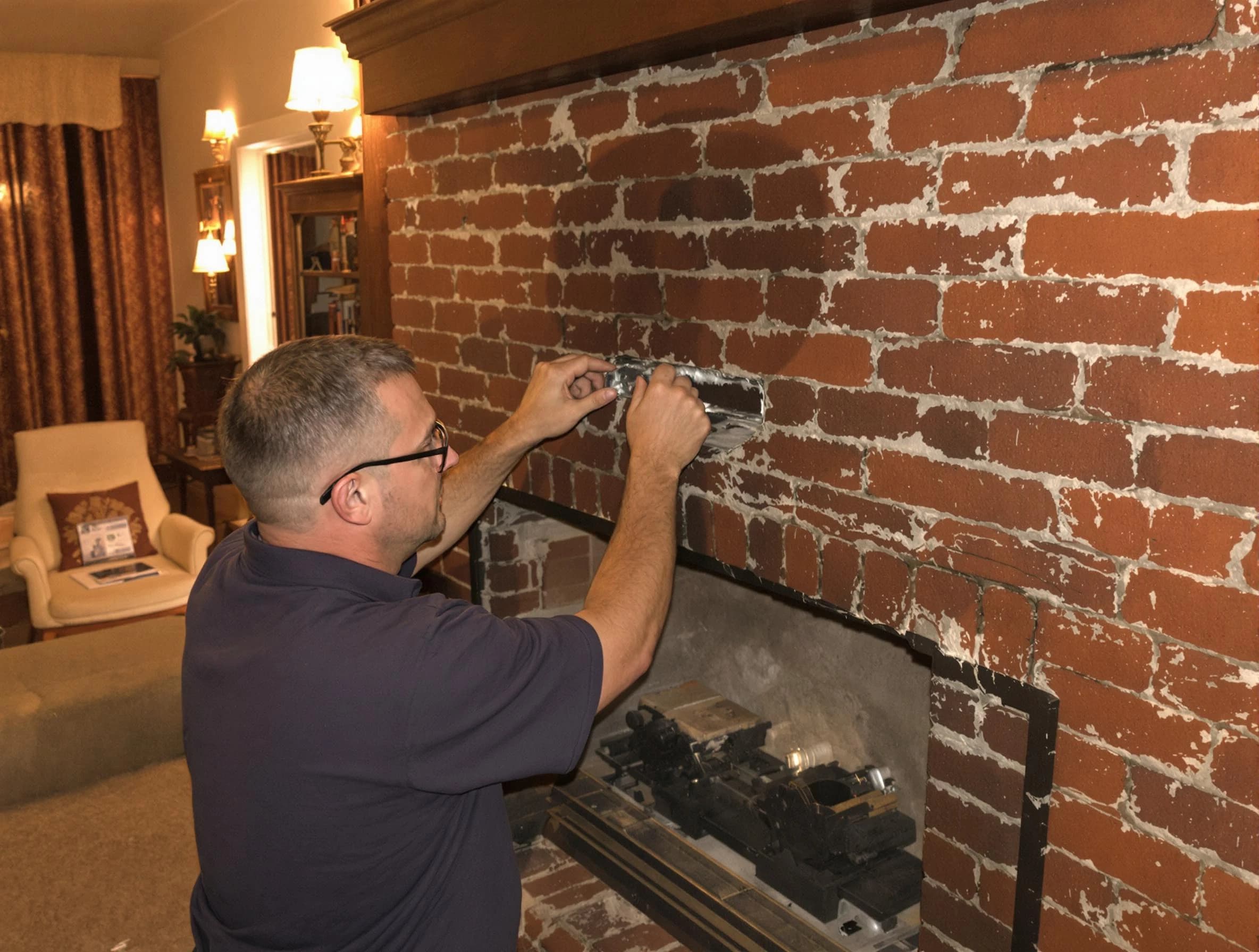 Millcreek Chimney Sweep expert fixing a fireplace in Millcreek, UT