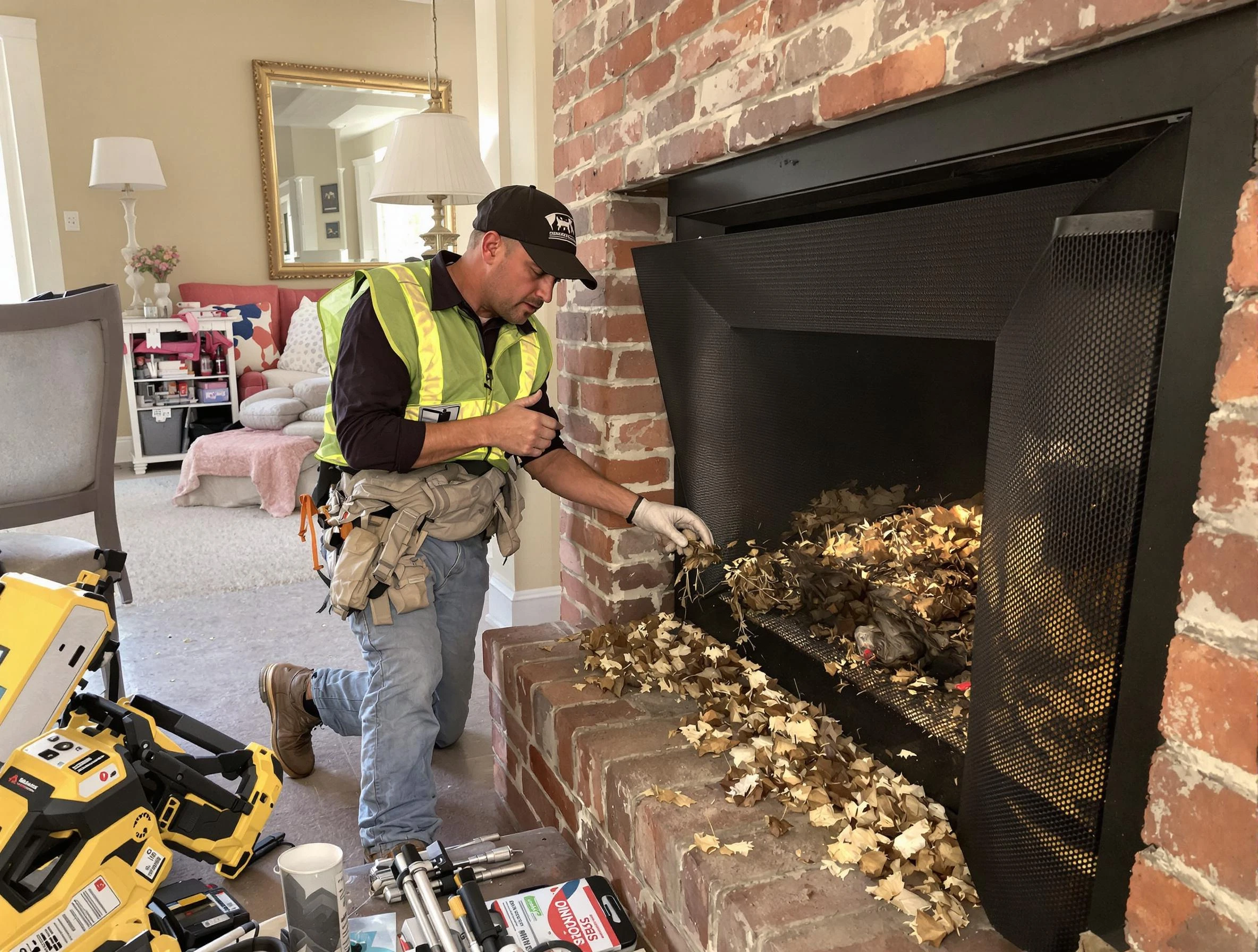 Safe screening installation by Millcreek Chimney Sweep in Millcreek, UT