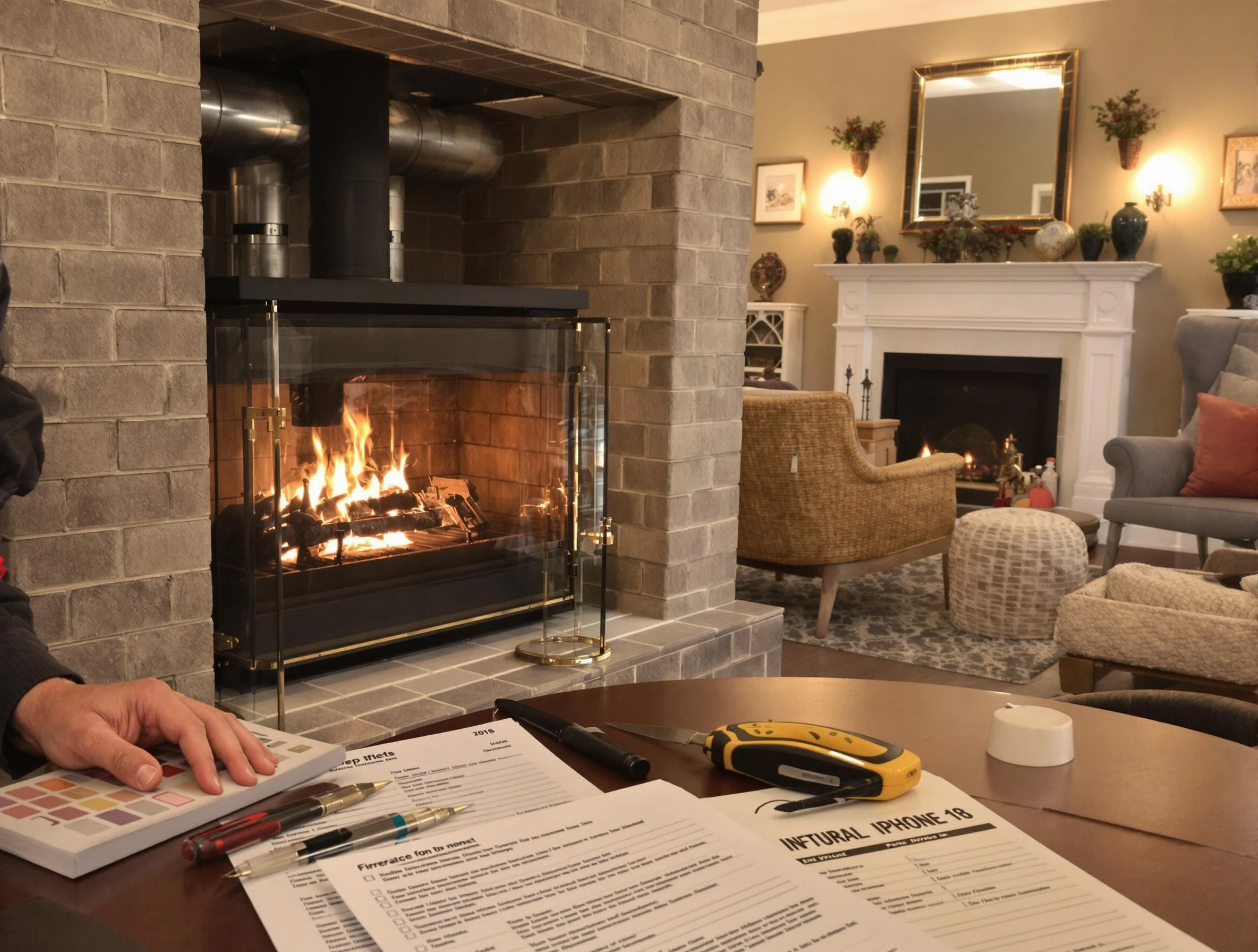 Millcreek Chimney Sweep verifying fireplace safety measures in Millcreek, UT